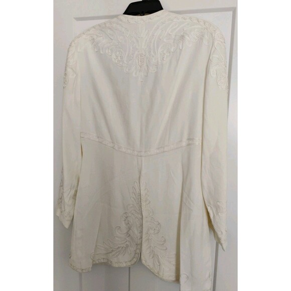 Marie St Claire Ivory Soutache Embroidery Jacket & Skirt Set Womens Victorian 8 - Picture 6 of 16